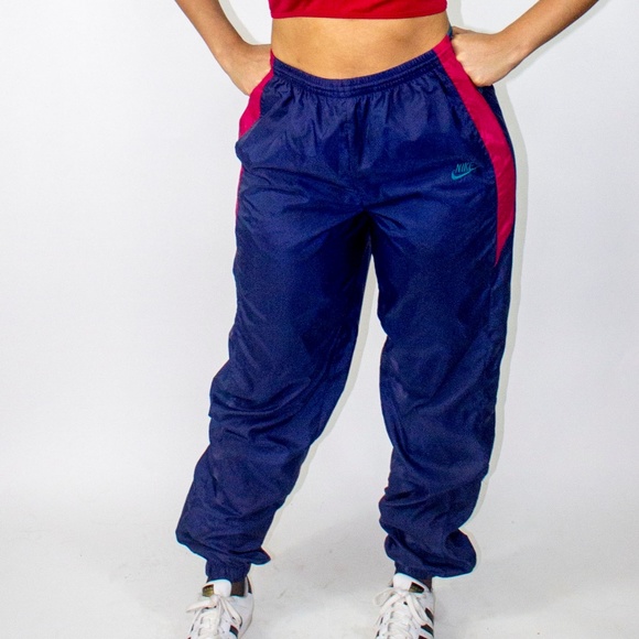 blue nike windbreaker pants